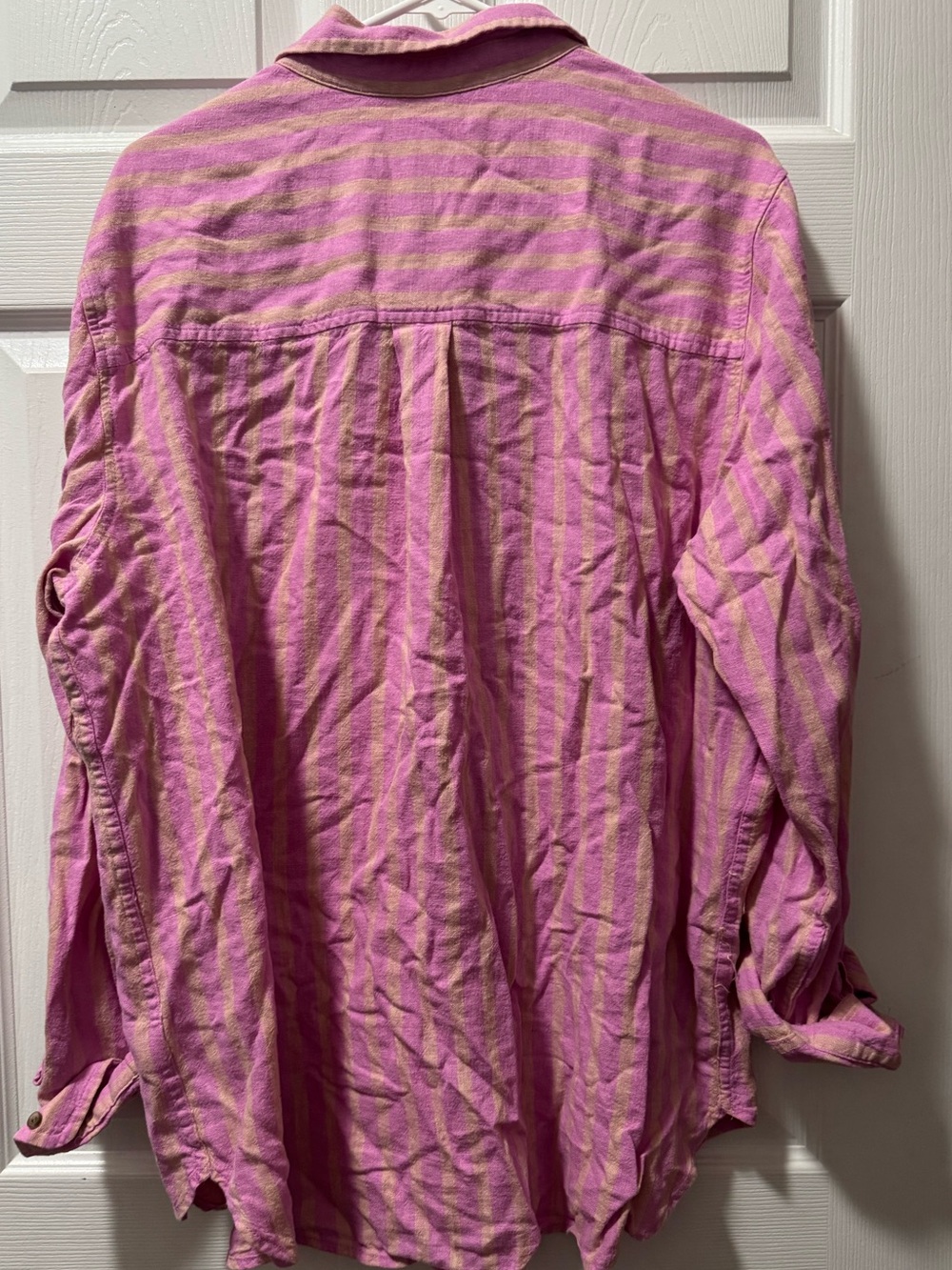 Universal Thread Pink Striped Button-Down Shirt - Picture 6 of 6